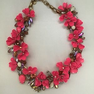J. Crew Hot Pink Statement Necklace